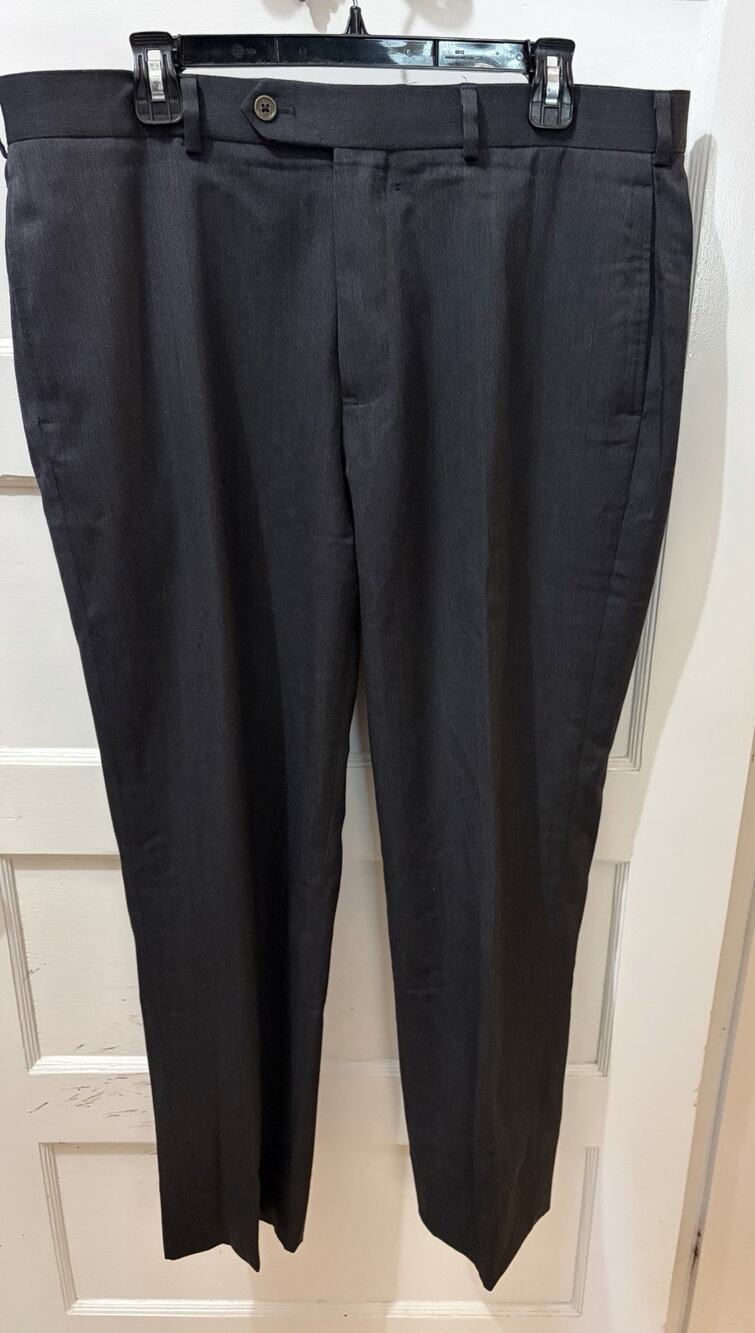 E12 Brooks Brothers 1818 Madison Dress Pants, Flat Front, Wool, 37x30
